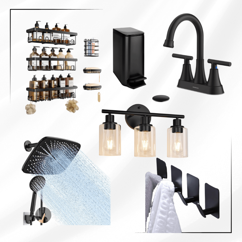 Black Bathroom Accents